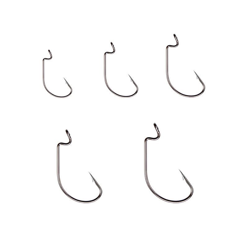 50pcs Wide Worm Hook Carbon St - Fishing Hook Barbless review and price