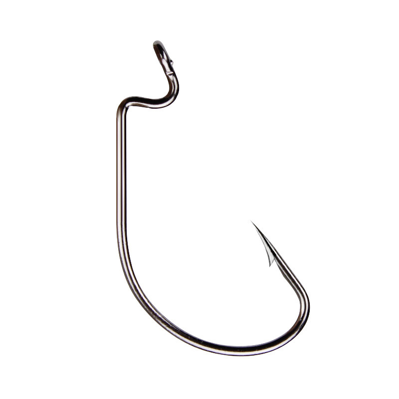 50pcs Wide Worm Hook Carbon St - Fishing Hook Barbless review and price