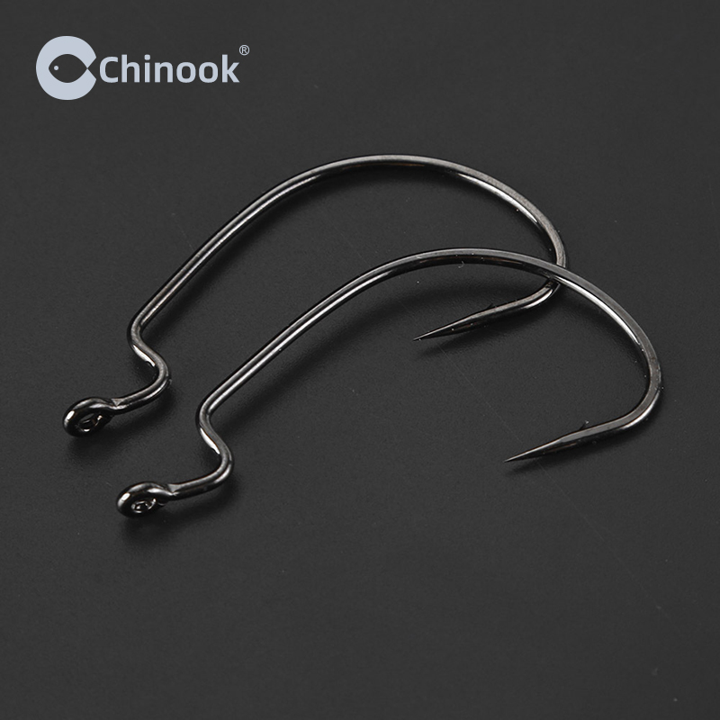 Chinook 20pcs Wide worm Texan  - Fishing Hook Barbless review and price