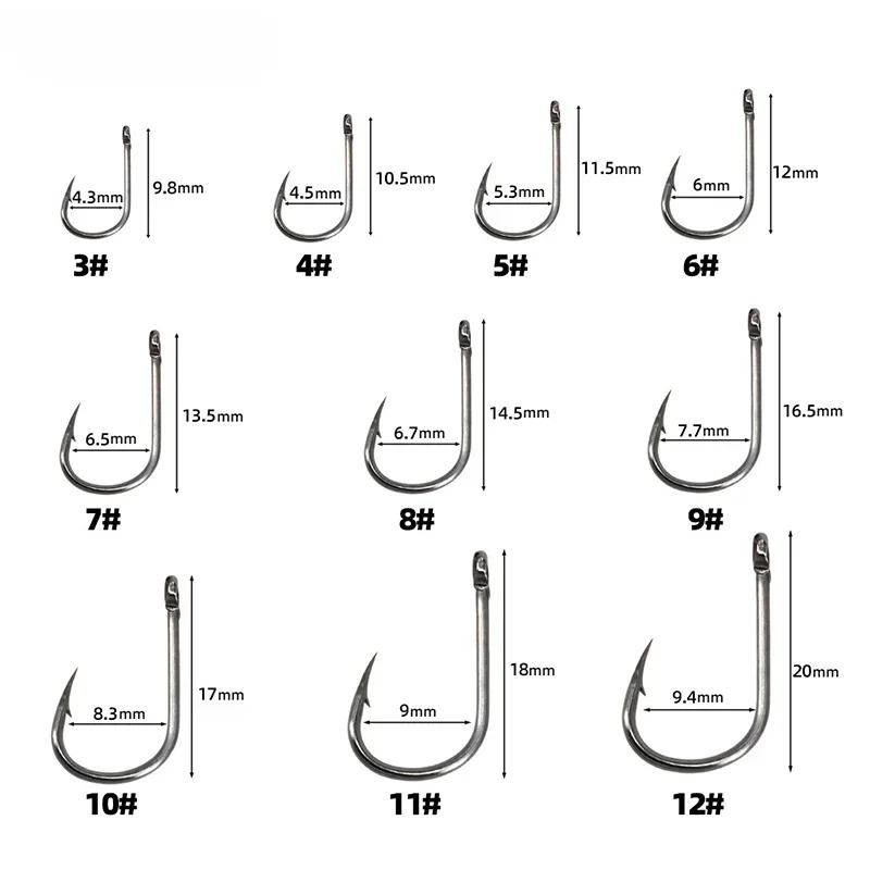 50-1600Pcs/BoxFishing Hooks Ca - Fishing Hook Barbless review and price