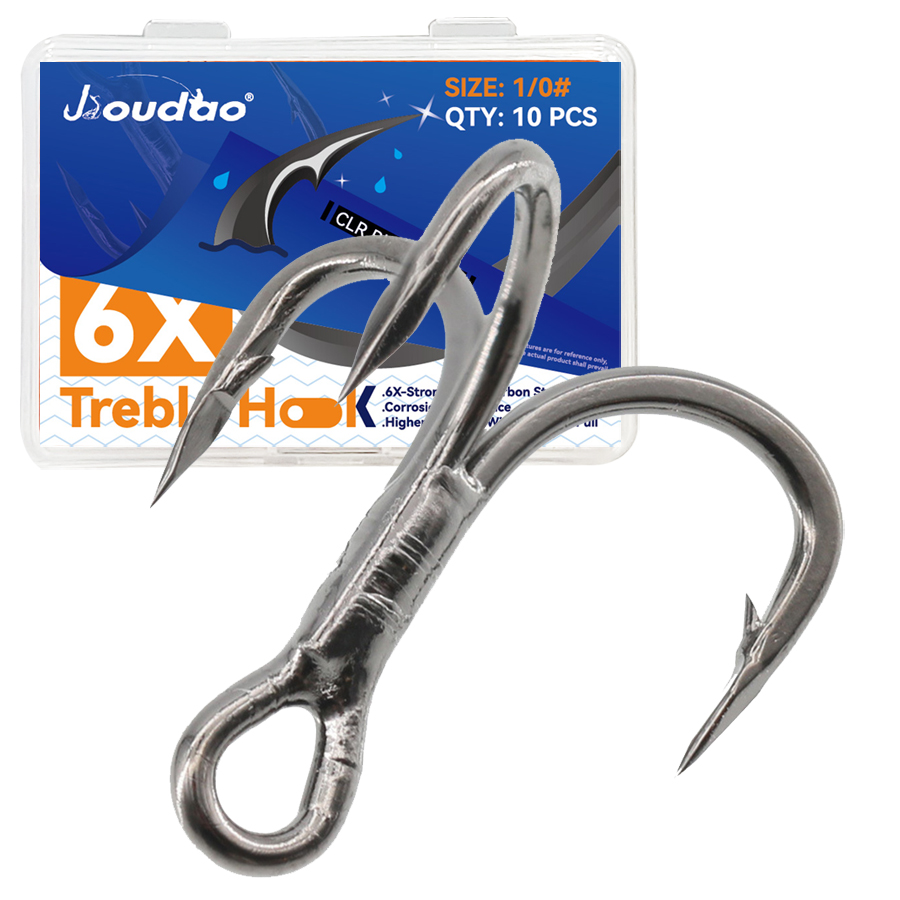 6X Fishing Treble Hook 10Pcs T - Fishing Hook Barbless review and price